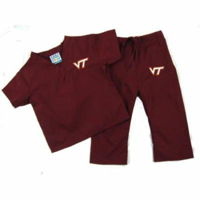 Virginia Tech Hokies XS Infant/Toddler Maroon Scrubs Set (1-2 yrs)