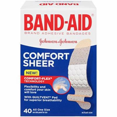 4 Pack - BAND-AID Comfort-Flex Sheer Adhesive Bandages All One Size 40 Each