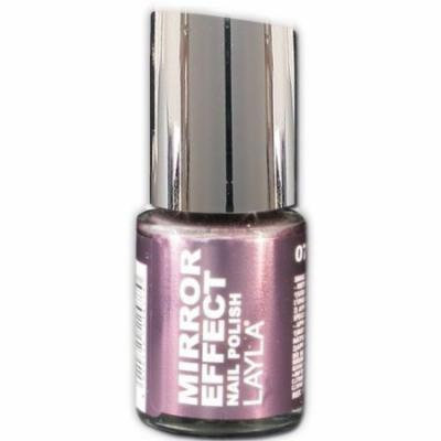 Layla Mirror Effect Nail Polish, #7 Metal Plum