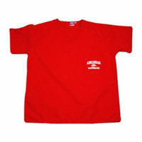 Arkansas Razorbacks Kids Cardinal Logo Scrubs Top