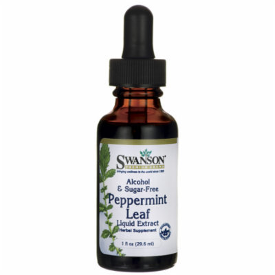 Swanson Peppermint Leaf Liquid Extract (Alcohol 1 fl oz (29.6 ml) Liquid