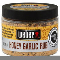 WEBER RUB HONEY GARLIC, 5 OZ (Pack of 6)