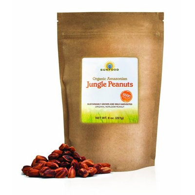 Sunfood Wild Amazonian Jungle Peanuts Organic, Raw, 8-Ounce Bags (Pack of 2)