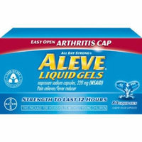 5 Pack - Aleve Liquid Gels with Easy Open Arthritis Cap, 80 Liquid Gels Each