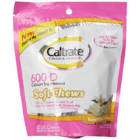 2 Pack - Caltrate Calcium - Vitamin D Soft Chews Vanilla Creme 60 Each