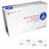 Adhesive Bandages Butterfly Closures Dynarex Brand Medium 1 3/4