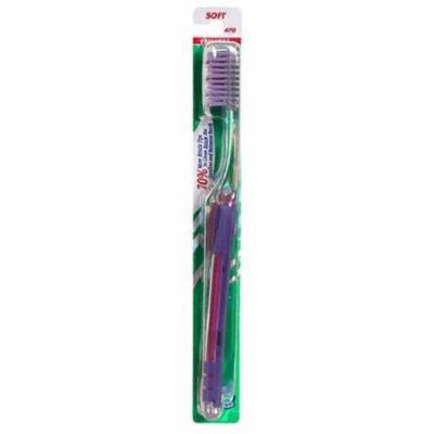 4 Pack Butler GUM Micro Tip Toothbrush, Full Head, Soft #470 Colors Vary 1 Each
