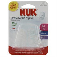 Gerber/Nuk Silicone Ortho Nipples - Med Flow - Size 2 - 2 Pack