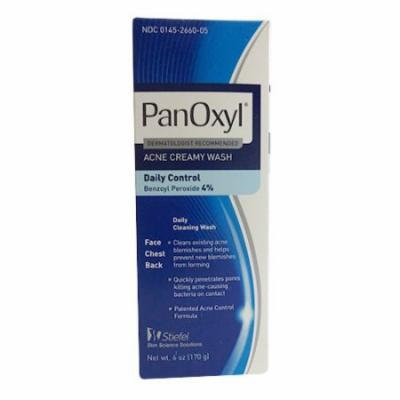 3 Pack - Panoxyl 4 Benzoyl Peroxide Acne Foaming Face Wash 4% 6oz Each