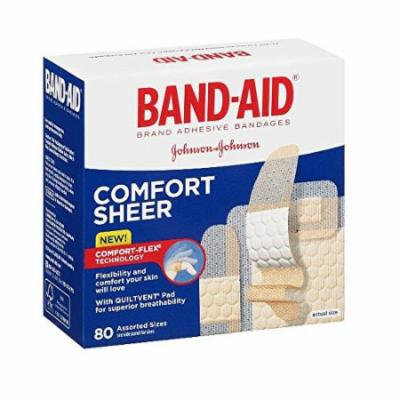 2 Pack - BAND-AID Sheer Strips Assorted 80 Each