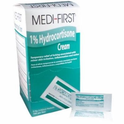 Medi-First Hydrocortisone Cream 1% with Itch Relief 1/32 oz 2 Boxes ( 288 packets ) MS-60730