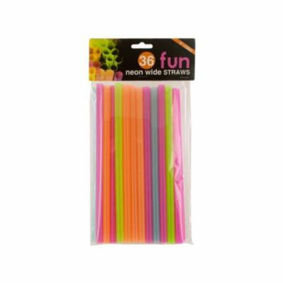 Neon Wide Fun Straws (Case of 144 )