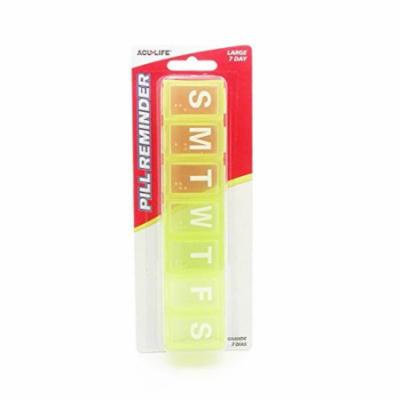 3 Pack - Acu-Life 7-Day Pill Reminder, Large, 1 Each