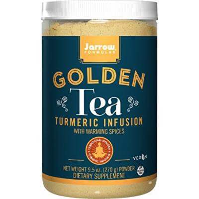 Jarrow Formulas Golden Tea, Tumeric Infusion With Warming Spices, 9.5 Ounce
