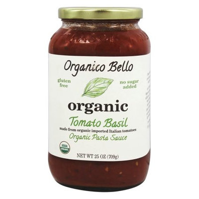 Organico Bello Organic Pasta Sauce Tomato Basil 25 oz