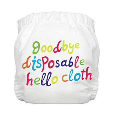 Charlie Banana Diaper In Bellywrap, Hello White, Small, 0.35 Pounds (Pack of 24)