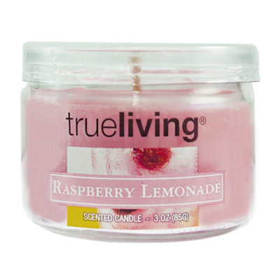 trueliving True Living Small Round Jar Candle - Raspberry Lemonade