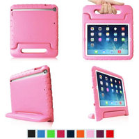 Fintie Light Weight Shock Proof Convertible Handle Stand Cover Case Kids Friendly for Apple iPad Air / iPad 5, Pink
