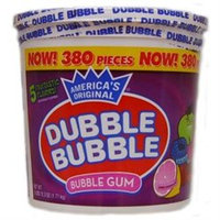 Concord Confections Dubble Bubble Assorted Bubble Gum 300 Count Tub