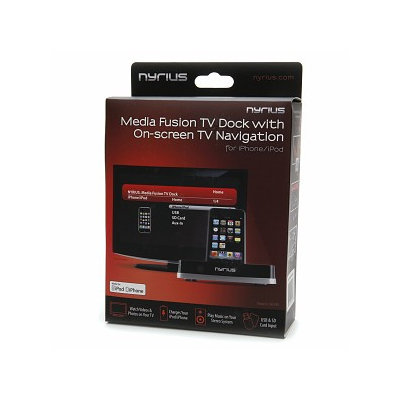 Nyrius Media Fusion TV Dock with On-Screen TV Navigation NIC709