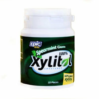 Epic Dental Spearmint Gum Xylitol Sweetened 50 Count