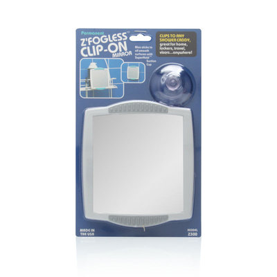 Zadro Fogless Clip-On Shower Mirror in White Z300