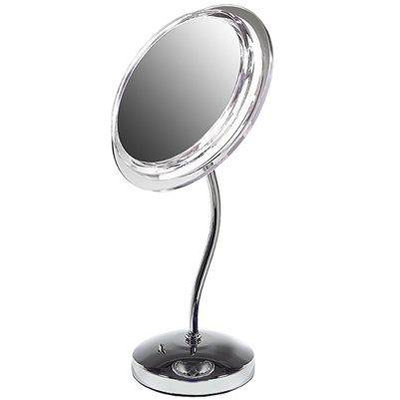 Zadro S-Neck Surround Light Vanity Mirror with 5x Magnification