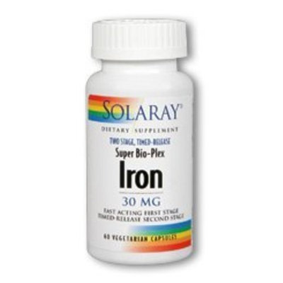 Super Bio-Plex Iron Solaray 60 VCaps