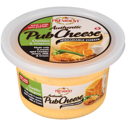 President Authentic Pub Cheese Cheddar & Jalapeno Spreadable Cheese, 8 oz Reviews 2019