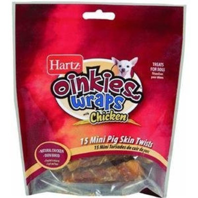 Oinkies Hartz Mountain 3270003331 Oinkie Wraps With Chicken Treats