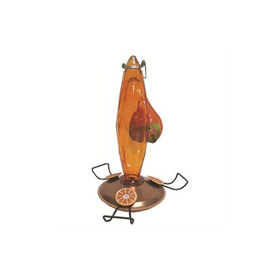 Woodlink NA08 Audubon Cut Glass Oriole Feeder, Amber