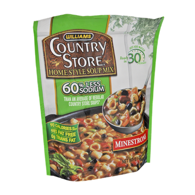 Williams Country Store Minestrone 60% Less Sodium Home Style Soup Mix