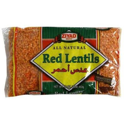 Ziyad Red Lentils, 16 oz (Pack of 6)