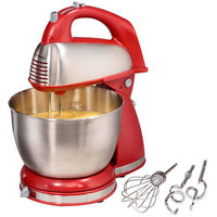 Hamilton Beach Classic Hand/Stand Mixer, Red