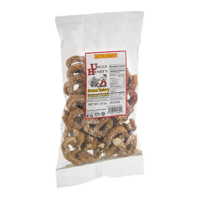 Uncle Henry's Pretzel Bakery Handmade Pretzels Extra Salt