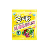Carousel Mike & Ike Zours Fruit Flavored Sour Bubble Gum 4.25 Oz Bag (Pack of 4)