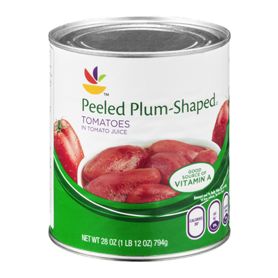 Ahold Tomatoes Peeled Plum Shaped in Tomato Juice
