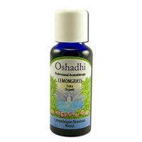Oshadhi - Essential Oil, Lemongrass Extra Organic, 30 ml