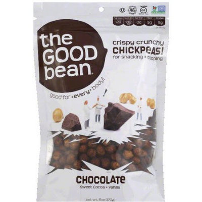 The Good Bean Chocolate Chickpeas, 6 oz, (Pack of 6)