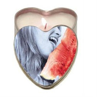 Earthly Body Suntouched Hemp Edible Candle - 4.7 oz Heart Tin Watermelon
