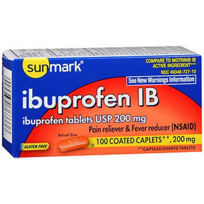 Sunmark Ibuprofen Ib, 200 mg, 100 tabs by Sunmark