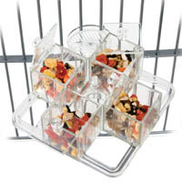 Caitec Corporation Caitec Creative Foraging Systems Four Corners Mount Foraging Toy, 6 Diameter