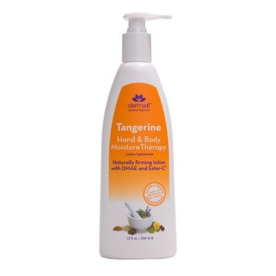derma e Tangerine Hand & Body Moisture Therapy Lotion, 12-Ounce Bottle (Pack of 2)