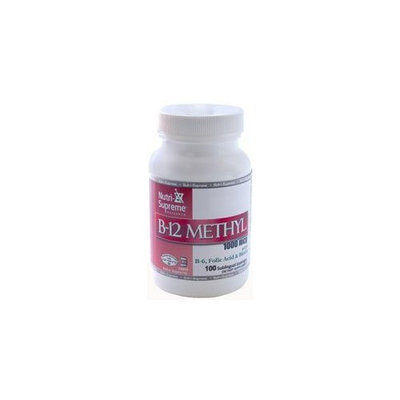 Nutri Supreme Research Nutri-Supreme Research Kosher B12 Lozenge (Methyl) W/ B6- Folic Acid and Biotin 100 Lozenges