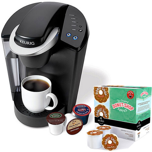 Keurig Elite K40 Single Serve Coffeemaker with Donut Shop K-Cups