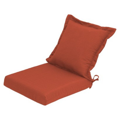 Threshold Outdoor Pillow Back Dining Cushion - Coral