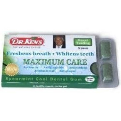 Dr. Ken's Maximum Care Dental Gum, Spearmint Cool
