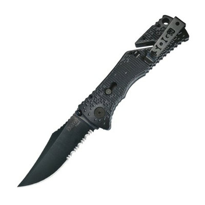 SOG Specialty Knives & Tools TF-1 Trident Knife-1/2 Serrated Blade