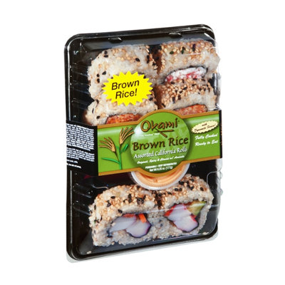 Okami Brown Rice Assorted California Rolls