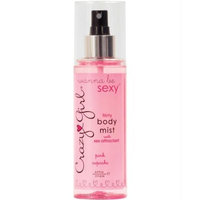 Holiday Products Classic Erotica Crazy Girl Wanna Be Sexy Flirty Body Mist Spray with Sex Attractant, Pink Cupcake, 6 Fluid Ounce